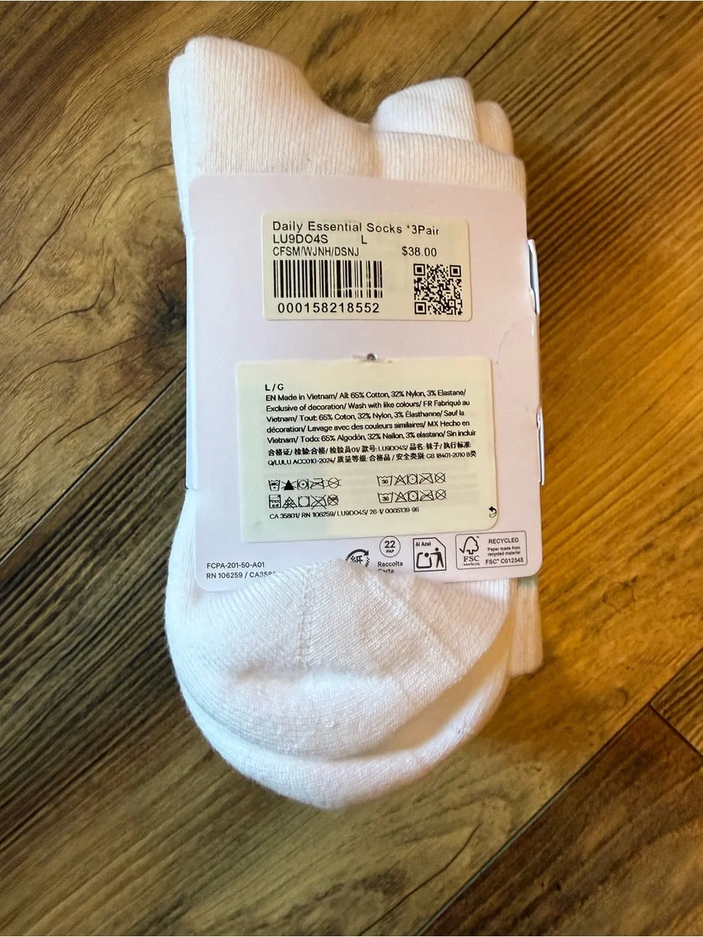 Lululemon Daily Essentials Socks *3 Pack